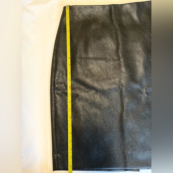 J. Crew Black Faux-leather Pencil Skirt size 12 - Picture 6 of 8